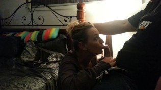 Amateur Cuckolding MILF Sucking Husband And His Best Friend