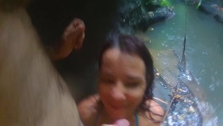 Orgasmic WET FUCK in the Rain # Rain,Jungle,River amplifies sexual senses