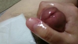 Japanese couple handjob cumshot 5